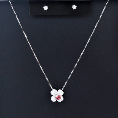 Κολιέ -Σκουλαρίκια Billy Set Clover κόσμημα Swarovski