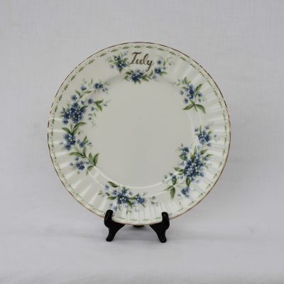 Royal Albert Flower of the month πιάτο 20cm μήνας Ιούλιος