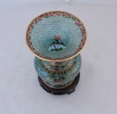 Βάζο Διάφανο Σιέλ cloisonné - Image 2