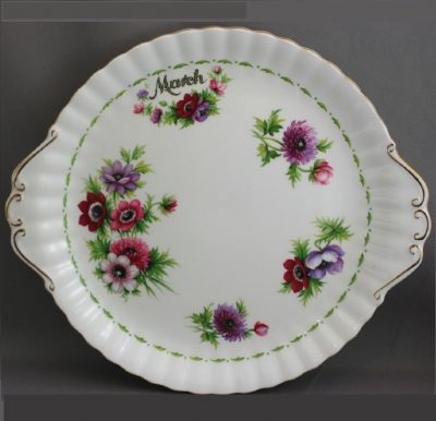 Royal Albert Flower of the month πιατέλα κέικ Μάρτιος - Image 2