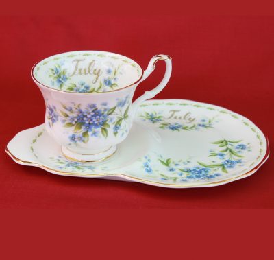 Royal Albert πορσελάνη Flower of the month tv set Ιούλιος - Image 2