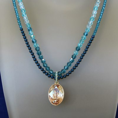 Κολιέ Azore Strandage κόσμημα Swarovski κωδικός 5037553 - Image 2