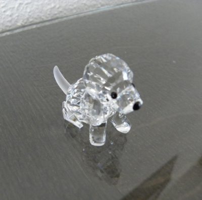 Κουτάβι καθισμένο  Swarovski Silver Crystal 158 418 - Image 2