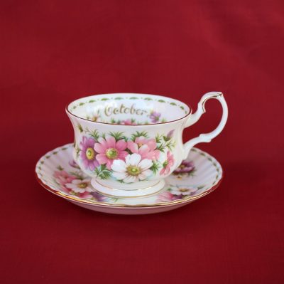 Φλιτζάνι πρωινού Οκτώβρης Royal Albert Flower of the month - Image 2