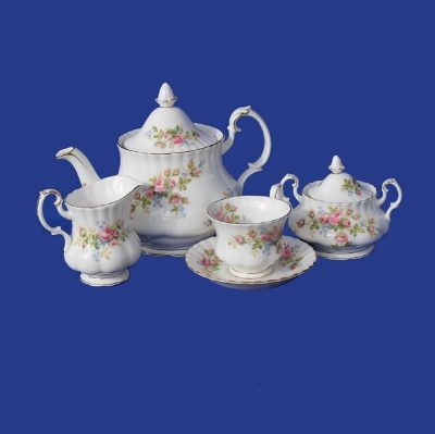 Σερβίτσιο τσαγιού  Μoss Rose set 9 τεμαχίων Royal Albert