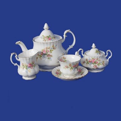 Σερβίτσιο τσαγιού  Μoss Rose set 9 τεμαχίων Royal Albert