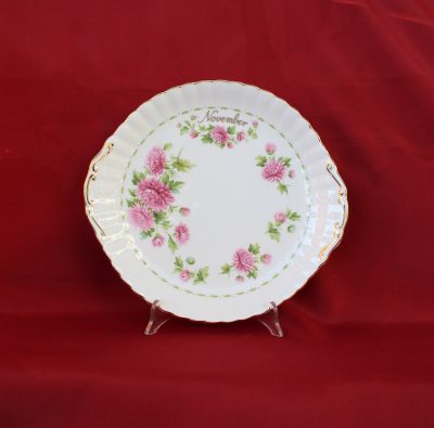 Πιατέλα κέικ Νοέμβριος Royal Albert Flower of the month - Image 2