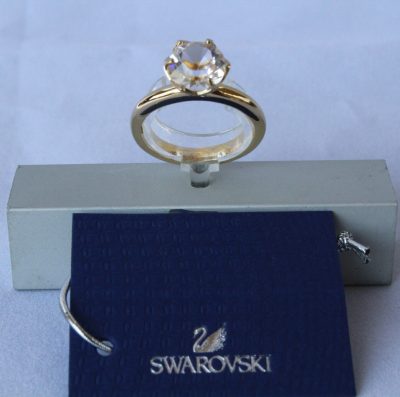 Δαχτυλίδι HARLEQUIN (GOLD) μέγεθος 52 Swarovski