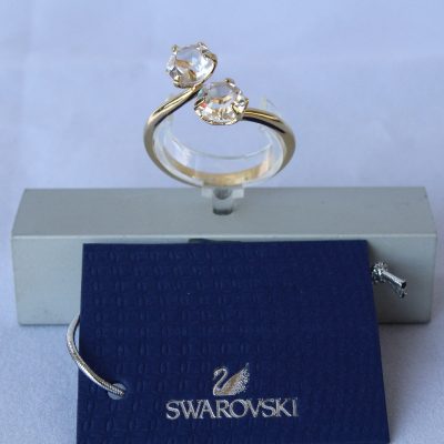 Δαχτυλίδι LUDMILLA (GOLD) μέγεθος60 κόσμημα Swarovski