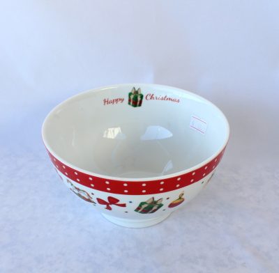 Μπολ Πορσελάνης Κόκκινο–‘Ηappy Christmas’ - Image 2
