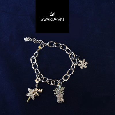 Charm Bracelet  Swarovski 934 032 - Magic Wand-Small Deer- Snowflake