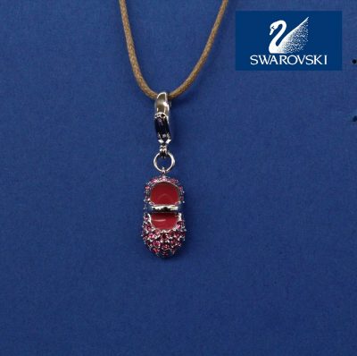 Pink Baby Shoe Charm κόσμημα Swarovski κωδικός 1 109 764