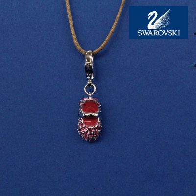 Pink Baby Shoe Charm κόσμημα Swarovski κωδικός 1 109 764