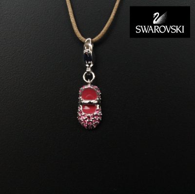 Pink Baby Shoe Charm κόσμημα Swarovski κωδικός 1 109 764 - Image 2