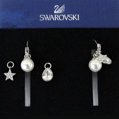 Σκουλαρίκια CANVAS HOOP ELEMENTS κόσμημα Swarovski