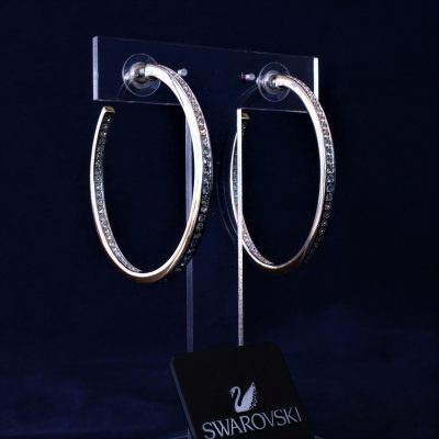 Σκουλαρίκια LARGE HOOPS κόσμημα Swarovski κωδικός 1 058 484 - Image 2