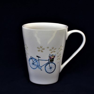 Μοντέρνα Κούπα από Διάτρητη Πορσελάνη με σχέδιο ‘Ποδήλατο’