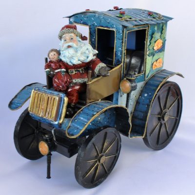 Μεταλλική άμαξα με μουσική- Οδηγός ο Άγιος Βασίλης