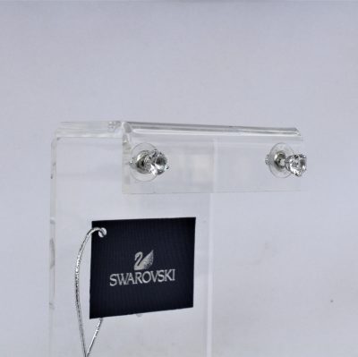 Σκουλαρίκια SOLITAIRE κλασσικό κόσμημα Swarovski - Image 2