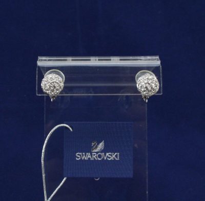 Σκουλαρίκια PAVE BUTTON BALL CLIP κόσμημα Swarovski - Image 2