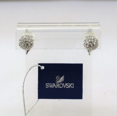 Σκουλαρίκια PAVE BUTTON BALL CLIP κόσμημα Swarovski - Image 3