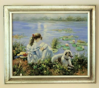 Πίνακας Ζωγραφικής Κορίτσι στη Λίμνη