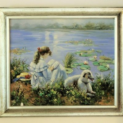 Πίνακας Ζωγραφικής Κορίτσι στη Λίμνη