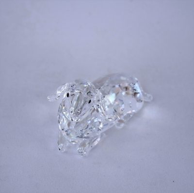 Μαμά Προβατίνα Mother Sheep Lying. Silver Crystal Κρύσταλλο Swarovski - Image 2