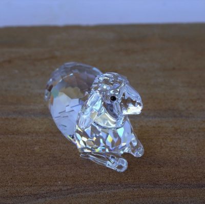 Μαμά Προβατίνα Mother Sheep Lying. Silver Crystal Κρύσταλλο Swarovski - Image 3