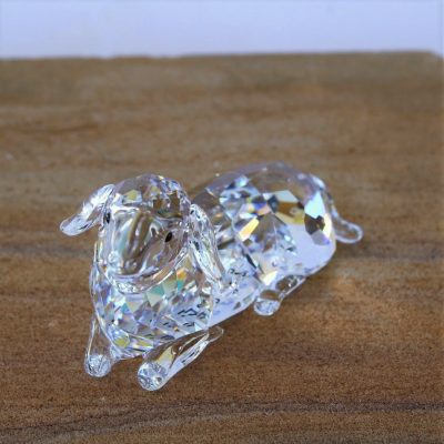 Μαμά Προβατίνα Mother Sheep Lying. Silver Crystal Κρύσταλλο Swarovski - Image 4