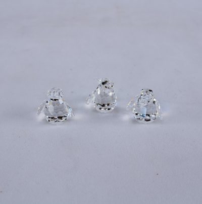 Μικρά Πιγκουινάκια- Baby Penguins Swarovski Silver Crystal - Image 2