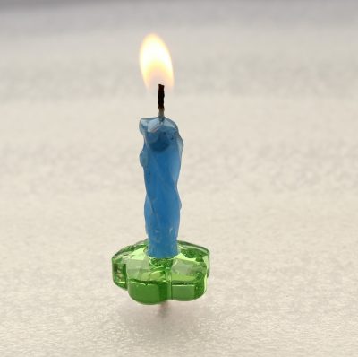 Βάση για κεράκι τούρτας Flower Peridot Swarovski - Image 2