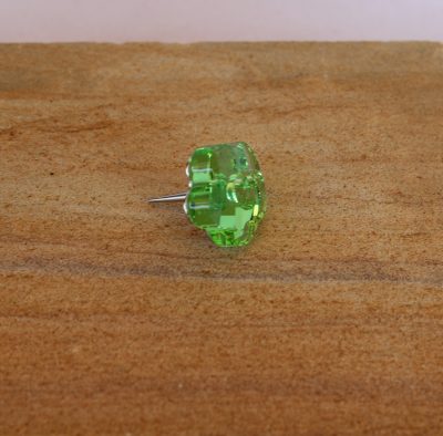 Βάση για κεράκι τούρτας Flower Peridot Swarovski - Image 3