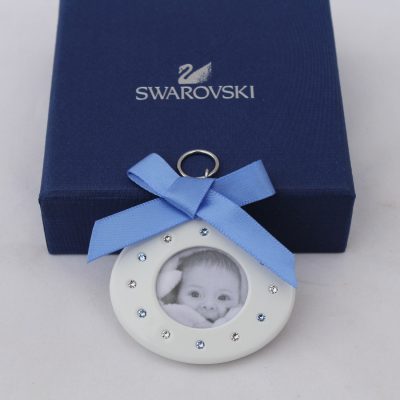 Baby Picture Frame Sapphire Swarovsk