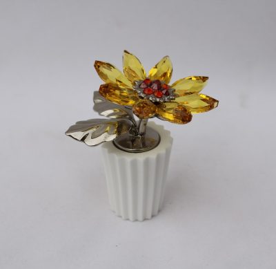 Γλαστράκι Ηλιοτρόπιο Sunflower Swarovski Κρύσταλλο - Image 2