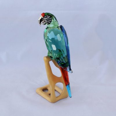 Macaw, Green Παπαγάλος Crystal Paradise Swarovski - Image 4