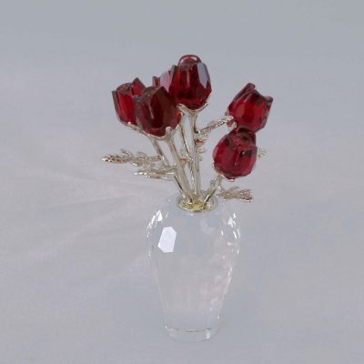 Βάζο Red Roses Swarovski