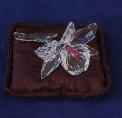 Ορχιδέα Pink Silver Crystal Κρύσταλλο Swarovski - Image 3