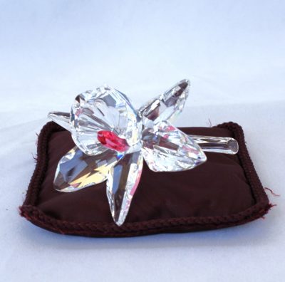 Ορχιδέα Pink Silver Crystal Κρύσταλλο Swarovski - Image 2
